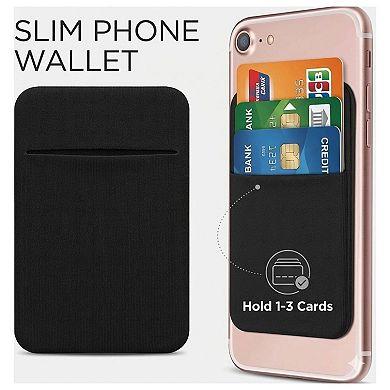 Stick On Phone Wallet Card Holder Adhesive Pocket