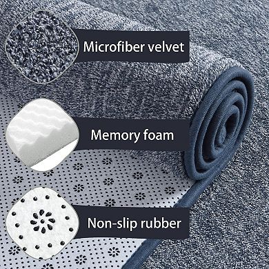 Memory Foam Runner Rug Soft Non Slip Washable Indoor Area Rug