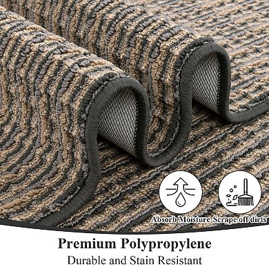 Non Slip Washable Kitchen Runner Rug Indoor Outdoor Low Profile Floor Mat