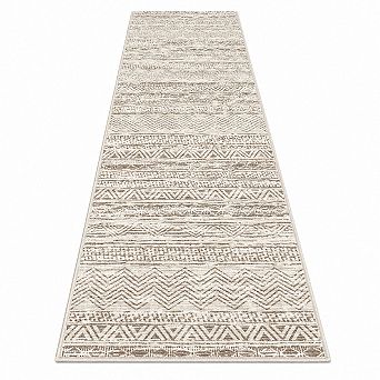 Moroccan Style Washable Hallway Runner Rug Non Slip Low Pile Versatile Floor Mat