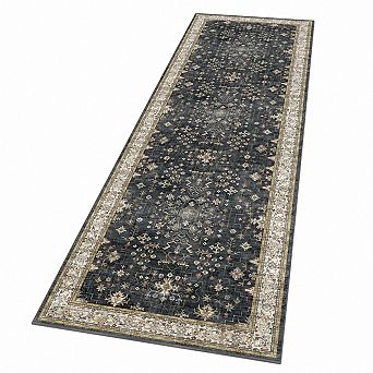 Machine Washable Non Slip Hallway Runner Rug Boho Vintage Indoor Decor