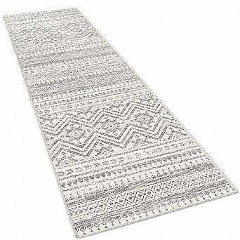 Moroccan Style Washable Hallway Runner Rug Non Slip Low Pile Indoor Floor Carpet