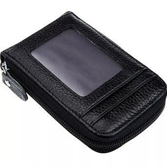 RFID Blocking Zipper Wallet Credit Card Holder