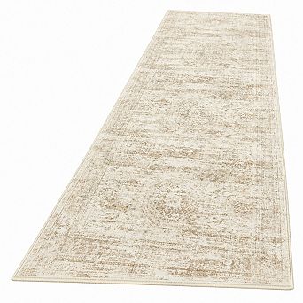 Non Slip Washable Low Pile Hallway Runner Rug Soft Stain Resistant Multi Use