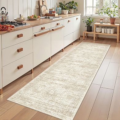 Non Slip Washable Low Pile Hallway Runner Rug Soft Stain Resistant Multi Use