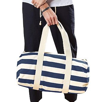 Westford Mill Unisex Nautical Barrel Bag