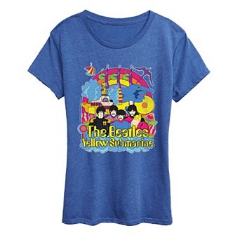 Women's The Beatles Vintage Distressed Graphic Tee