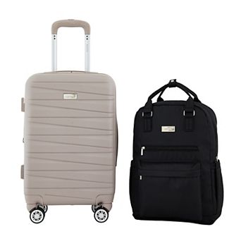 Kensie Lizette Backpack & Expandable Hardside Spinner Luggage 2 pc Travel Set