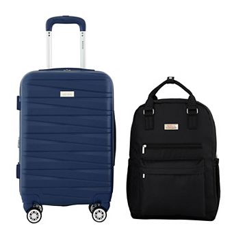 Kensie Lizette Backpack & Expandable Hardside Spinner Luggage 2 pc Travel Set