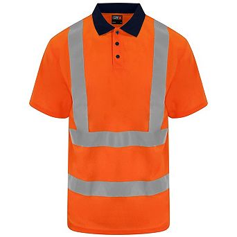 PRO RTX Unisex Adult High Visibility Birdseye Polo Shirt