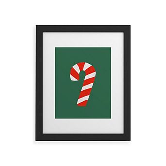 Society6 Candy Canes Framed Wall Art Print
