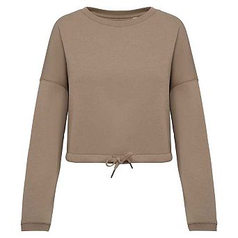 Native Spirit Womens/Ladies Oversized Crop Sweatshirt