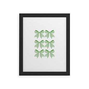 Society6 Elegant Bow Framed Wall Art Print