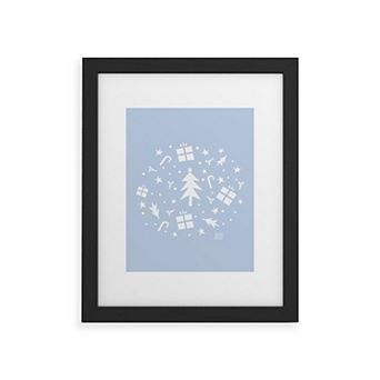 Society6 Happy Holidays Framed Wall Art Print