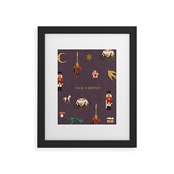 Society6 Cozy Christmas Things Framed Wall Art Print