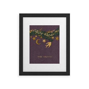 Society6 Christmas Vintage Toys Framed Wall Art Print