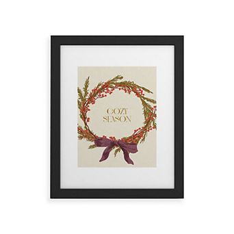 Society6 Cozy Season Framed Wall Art Print