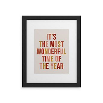 Society6 Most Wonderful Time Frame Wall Art Print