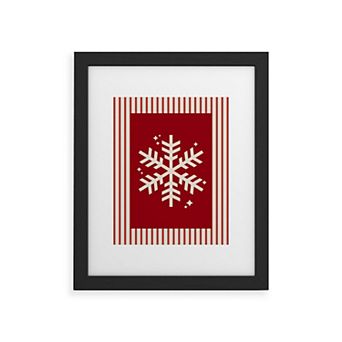 Society6 Snowflake Framed Wall Art Print