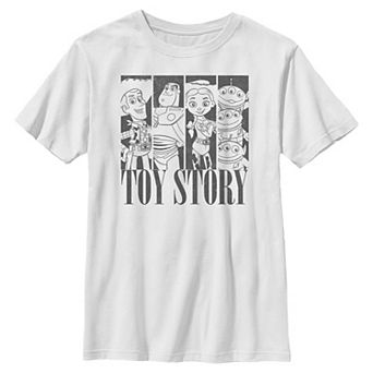 Boys 6-20 Disney / Pixar's Toy Story Black And White Portraits Graphic Tee