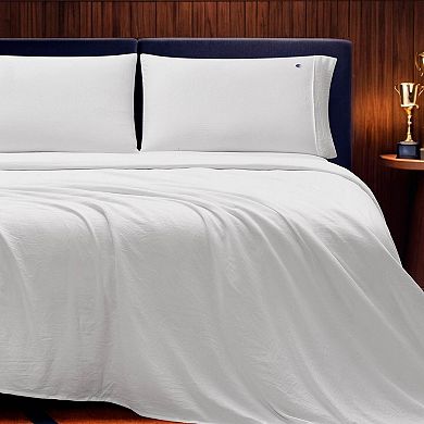 Champion® Embroidery Patch Microfiber Sheet Set