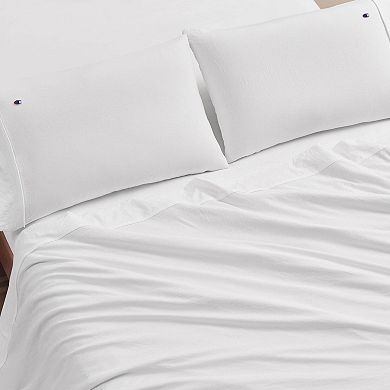 Champion® Embroidery Patch Microfiber Sheet Set