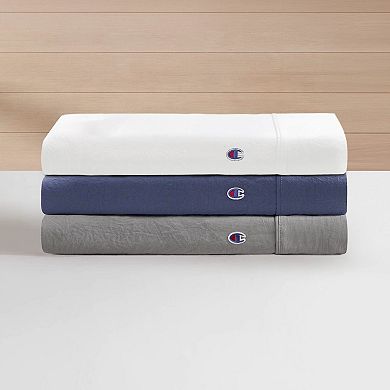 Champion® Embroidery Patch Microfiber Sheet Set