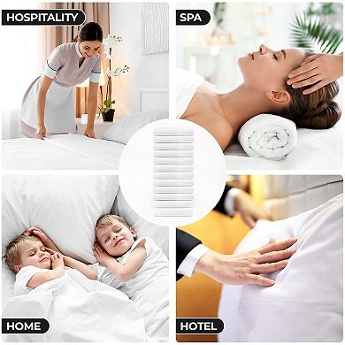 SUPERIOR Cotton Rich Percale Flat Bed Sheet Set of 12