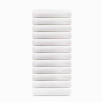 SUPERIOR Cotton Rich Percale Fitted Bed Sheet Set of 12