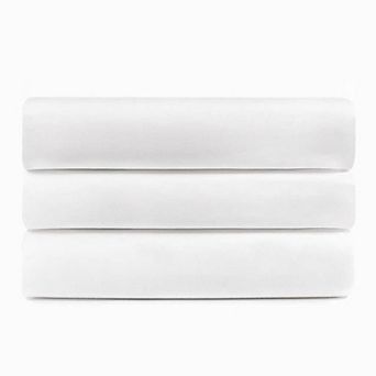 SUPERIOR Cotton Rich Percale Fitted Bed Sheet Set of 3