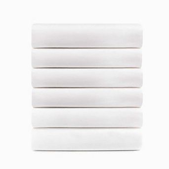 SUPERIOR Cotton Rich Percale Fitted Bed Sheet Set of 6