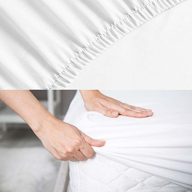 SUPERIOR Cotton Rich Percale Fitted Bed Sheet Set of 6