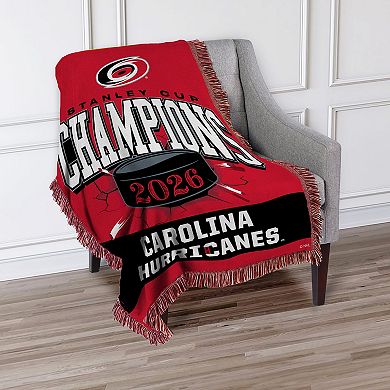 Carolina Hurricanes 2026 Stanley Cup Champions Rectify Woven Tapestry