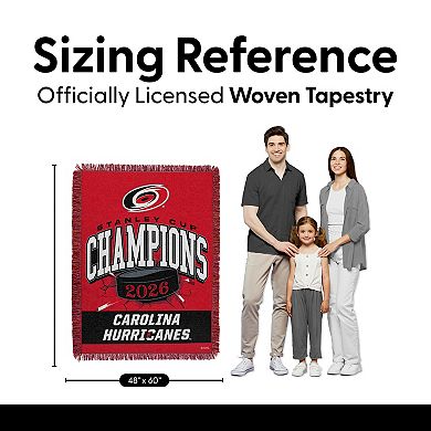 Carolina Hurricanes 2026 Stanley Cup Champions Rectify Woven Tapestry
