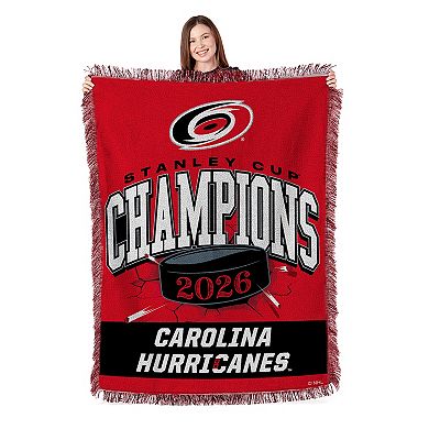 Carolina Hurricanes 2026 Stanley Cup Champions Rectify Woven Tapestry