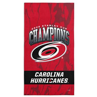Carolina Hurricanes 2026 Stanley Cup Champions Marbleize Beach Towel