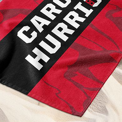 Carolina Hurricanes 2026 Stanley Cup Champions Marbleize Beach Towel