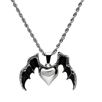 Alamode Bat Wings Necklace & Pendant