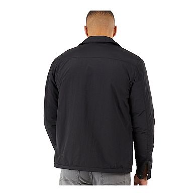 Brave Soul Mens Pearson Borg Lined Zipped Shacket