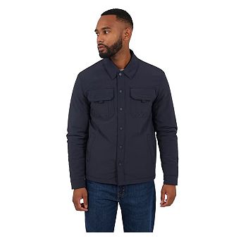 Brave Soul Mens Pearson Borg Lined Zipped Shacket