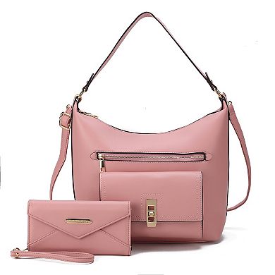 MKF Collection Clara Shoulder Bag With Wristlet Wallet