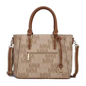 MKF Collection Siena M Signature Satchel Bag