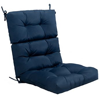 Costway 22''x44'' Back Chair Cushion Tufted Pillow Patio Seating Pad