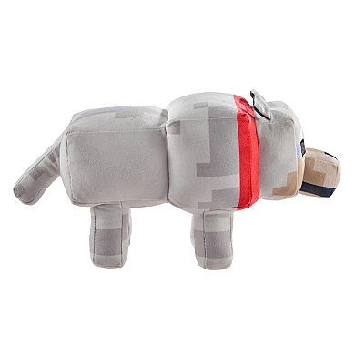 Mattel Minecraft Tamed Wolf 8-inch Soft Plush Toy