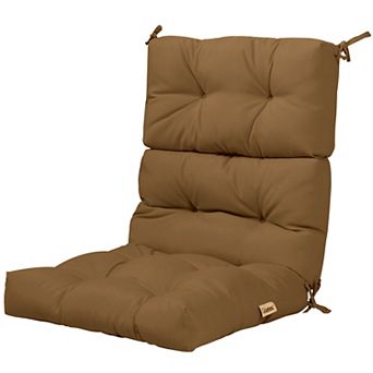 Costway 22'' x 44'' Indoor Outdoor Back Chair Cushion Tufted Pillow Patio Seating Pad
