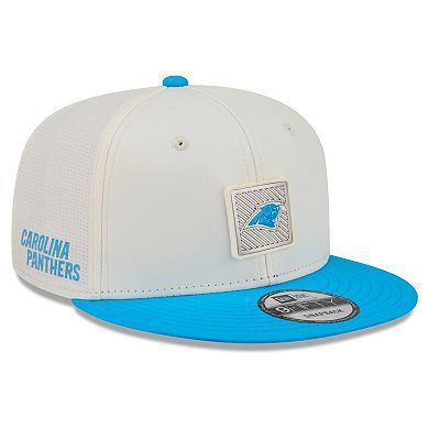 Men's New Era Cream/Blue Carolina Panthers 2026 NFL Training Camp 9FIFTY Snapback Hat