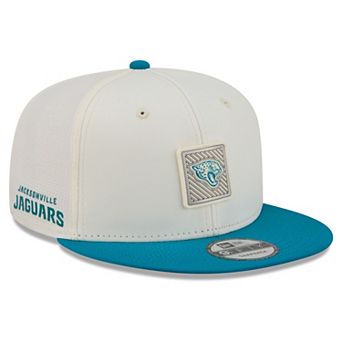 Men's New Era Cream/Teal Jacksonville Jaguars 2026 NFL Training Camp 9FIFTY Snapback Hat