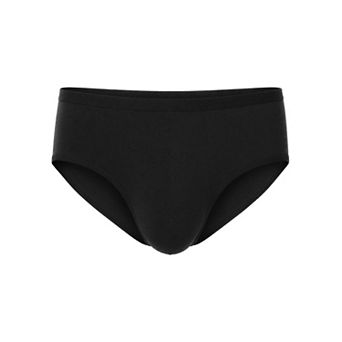 Men's Elastic Waist Solid Color Stretch Breathable Lightweight Underwear Briefs