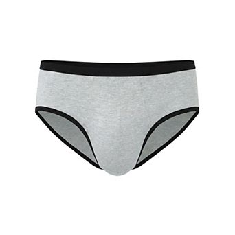 Men's Elastic Waist Solid Color Stretch Breathable Lightweight Underwear Briefs