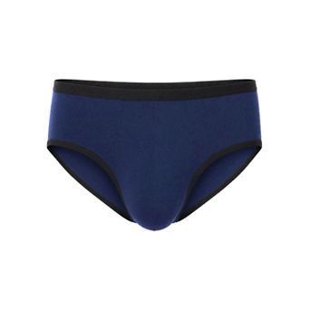 Men's Elastic Waist Solid Color Stretch Breathable Lightweight Underwear Briefs